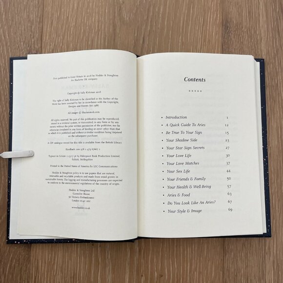 Aries Book 2018 Sally Kirkman Hardback Astrology Astrological Sign Zodiac - Picture 5 of 9